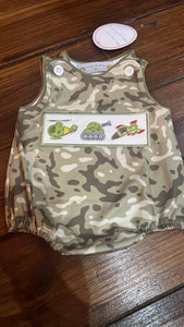 Camo boys military bubble