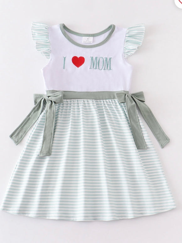 I love mom sage dress