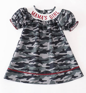 Mamas girl dress smocked