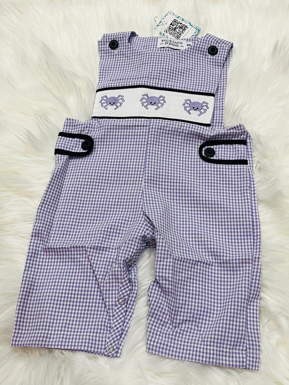 Spider trio purple gingham longall