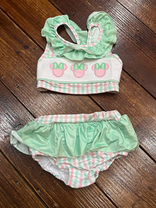 Mint pink Minnie swim suit