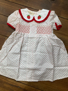 Strawberry smocked dress