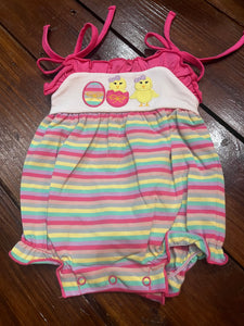 Stripe chick egg bubble tie strap