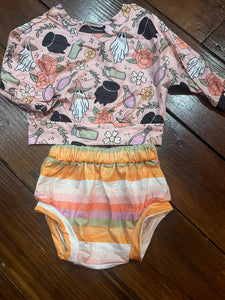 Ghost long sleeve bloomer set