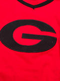G Dawg red boy applique shirt
