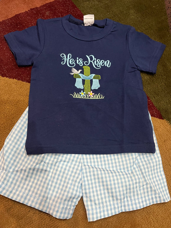 Boys he is risen short set