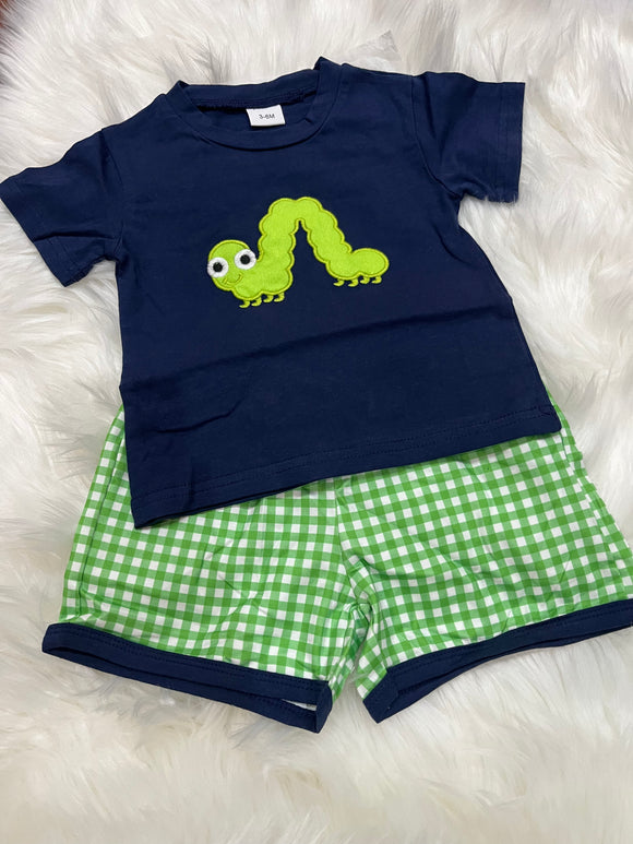 Boys caterpillar short set