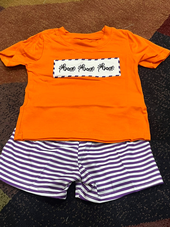 Boys boo short set