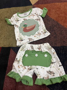 Duck button bottom pjs