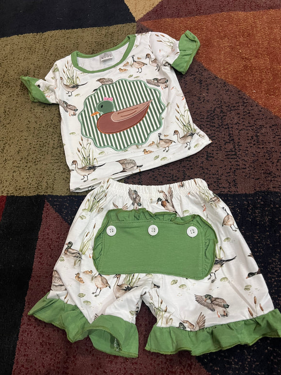 Duck button bottom pjs