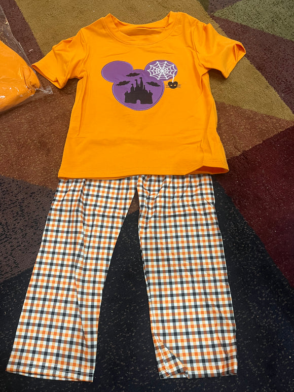Purple mouse castle boy Halloween set