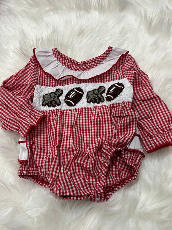 Elephant French knot football girl bubble