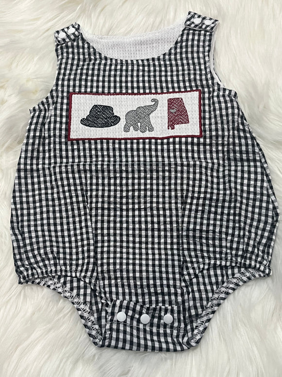 Elephant state gingham bubble