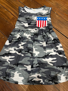 Camo flag dress