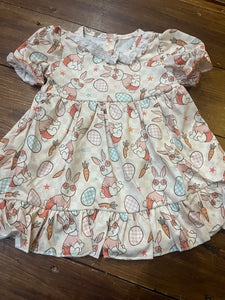 Easter peace eyes bunny dress