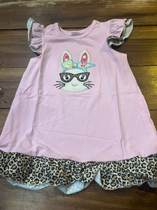 bunny glasses dress cheetah