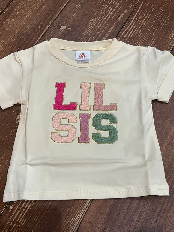 Lil sis French knot shirt