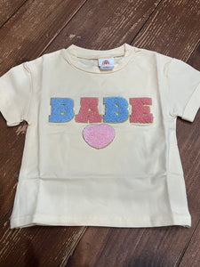 Babe French knot shirt