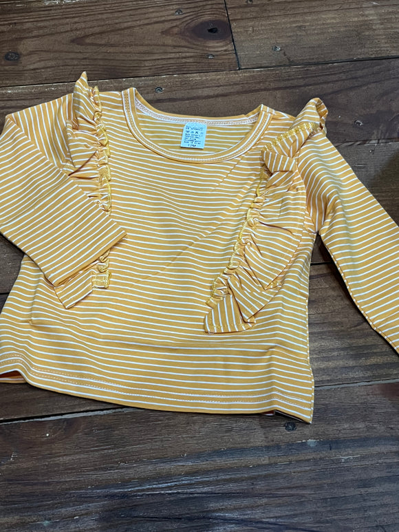 Orange stripe girl shirt