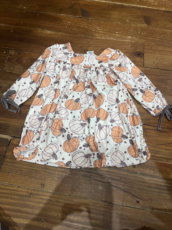 4t pumpkin cream dress