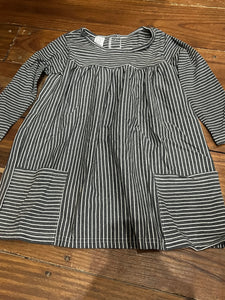 3t grey stripe pocket dress