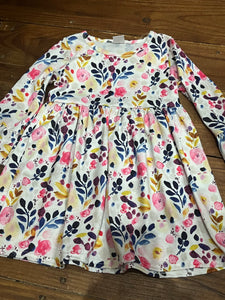 2t purple pink yellow floral dress