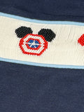 4t hand smocked superhero mouse boy short set