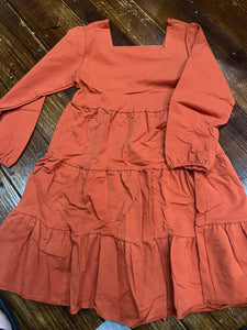 8 rust orange tunic dress