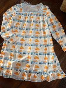 Pumpkin truck gown