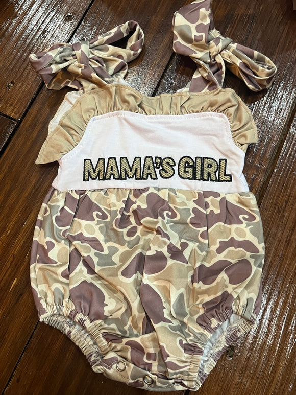 Mamas girl camo bubble