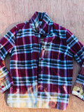 Small flannel distressed shirt