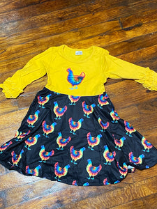 Chicken tye dye dress