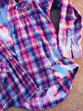 Girls size 14/16 distressed flannel