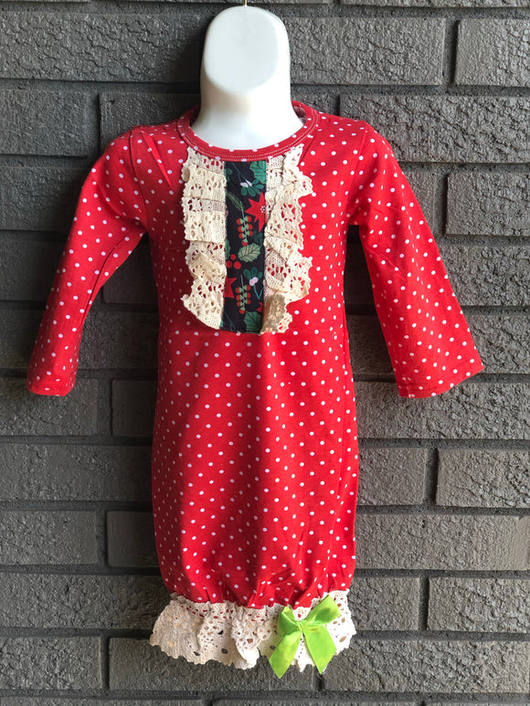 Christmas gown for 0/6m