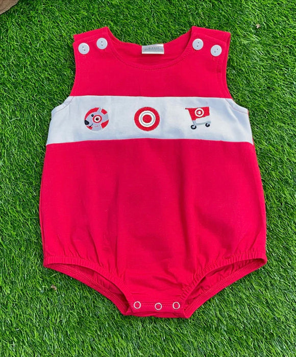 Target embroidered unisex bubble