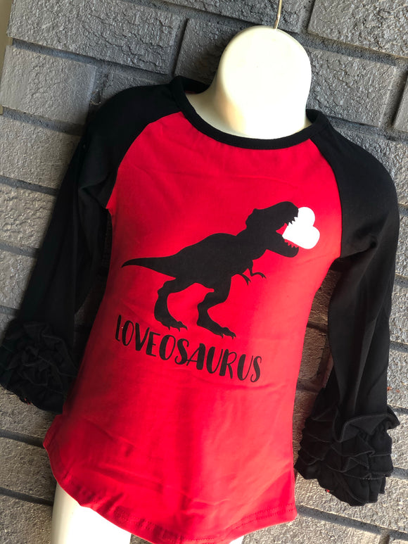 Cute T. rex Loveosaurus boutique shirt