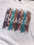 Vintage distressed blessed shirt