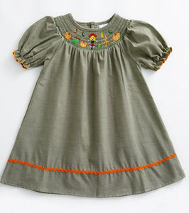 Smocked scarecrow dress