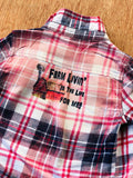 3t distressed farm life flannel shirt