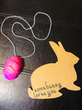 Easter egg crayon necklace approx 2.5 inch