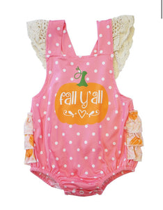 Fall bubble romper