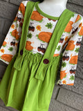 Acorn/turkey suspender skirt set
