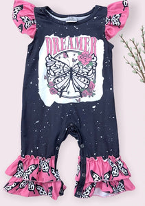 Dreamer dream catcher ruffle romper